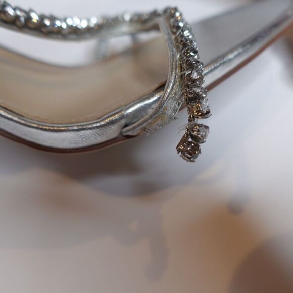 Sam Edelman Women's Granger Silver Metallic Heels Women's Size 10 - Picture 2 of 12